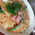 ひっこ's cooksnap of when they made ネギとベーコンの醤油パスタ.