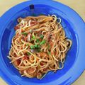 rubyfine☆'s cooksnap of when they made 旨味凝縮！トマトとツナのガーリックパスタ.