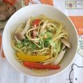 mmameco's cooksnap of when they made 終わってるパスタ.