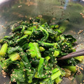 エイビーズ's cooksnap of when they made かぶの葉のごま和え♪無駄なく栄養満点！.