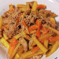 やまのっぽ's cooksnap of when they made 豚肉とさつまいものきんぴら風炒め.