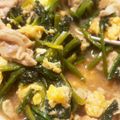 あかねやまもと's cooksnap of when they made 豚肉とほうれん草の甘辛卵炒め.