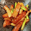 クックLH15RL☆'s cooksnap of when they made 韓国料理—さつま揚げとにんにくの芽炒め.