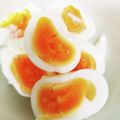 クックE662AA☆'s cooksnap of when they made 【簡単】基本の半熟茹で卵（半熟度　5割）.