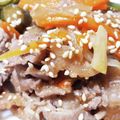 気まぐれ♡雨おんな's cooksnap of when they made 時短豚薄切り肉プルコギ☆旨辛コチュジャン.