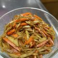 にじいろカフェ's cooksnap of when they made おばあちゃんの味♪きんぴらごぼう♪.