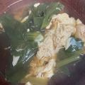 snow012's cooksnap of when they made フワフワたまごとほうれん草のスープ.