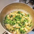 おくみの's cooksnap of when they made 豆苗と油揚げの煮びたし.