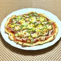 ふんにゃん's cooksnap of when they made 簡単手作りピザ シーチキン・しらす入り.