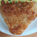 宇治抹茶430's cooksnap of when they made 絶品焼きおにぎり♡フライパンで簡単.