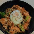しらたまこむぎ's cooksnap of when they made 我が家の丼★こってり豚みそバター丼.