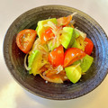 azbjbn's cooksnap of when they made アボカド＆トマトのみょうがわさび醤油和え.