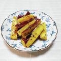 ＠迷子＠'s cooksnap of when they made レンジで簡単！バター醤油さつまいも.