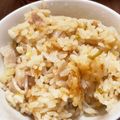 e2yu's cooksnap of when they made 香り最高!!＊豚肉生姜炊き込みご飯.