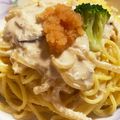 KAHOの料理日記！'s cooksnap of when they made 簡単！ワンパンで明太子ミルクパスタ♪.