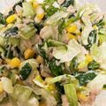chicappe's cooksnap of when they made 超〜簡単！チンゲンサイのツナマヨサラダ.