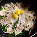 うたかた。's cooksnap of when they made ニラともやしと豚バラで作るフライパン蒸し.