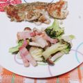 ﾁｲﾁｬﾝﾏﾏ's cooksnap of when they made ブロッコリー&ベーコン&茸のサラダ✨.