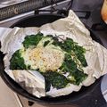 おくみの's cooksnap of when they made 朝から栄養！ほうれん草目玉焼き❤.