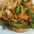 キム2's cooksnap of when they made 青椒肉絲、薄味.