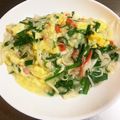のえもゆ's cooksnap of when they made ベジ♪ニラのかき玉あんかけ丼.