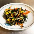 のえもゆ's cooksnap of when they made ひじきサラダ・胡麻ドレッシング♪.