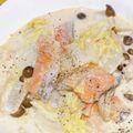 51エリア's cooksnap of when they made なめらか♪鮭と白菜のクリーム煮.