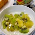 ☆あいちゃん's cooksnap of when they made 完熟キウイ ヨーグルト 蜂蜜.