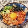 あーこ姐's cooksnap of when they made ❇️キムたま納豆ご飯♬.*ﾟ.