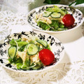 ♪としクック♪'s cooksnap of when they made ささみと生野菜のさっぱりマヨサラダ.