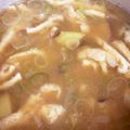 ポムポムポヨコ's cooksnap of when they made さつまいも・ネギ・油揚げ☆味噌汁.
