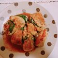 柴犬のお顔☆'s cooksnap of when they made 甘辛♡ささみのシソチーズ♡.