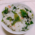 柴犬のお顔☆'s cooksnap of when they made 簡単♡釜揚げしらすとわかめの混ぜご飯♡.
