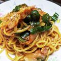 kakeaiママ's cooksnap of when they made ちゃんぽん麺でナポリタン ちゃぽりたん♪.