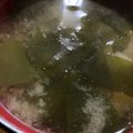 ﾌﾞﾚﾝﾀﾞ's cooksnap of when they made じゃがいもとわかめの味噌汁^^.