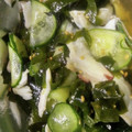 ☆ミルミル's cooksnap of when they made たこ&きゅうり&わかめの酢の物.
