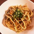 なーなちゃん's cooksnap of when they made こってり旨い♪甘辛マヨで焼きうどん.