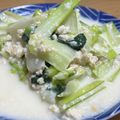 クックET0XKZ☆'s cooksnap of when they made 海老とターツァイのクリーム煮.