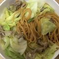 かおり♡♡♡'s cooksnap of when they made 豚肉とキャベツのにんにくバター醤油パスタ.