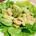 kayosanta's cooksnap of when they made アボカドとエビのわさび醤油マヨ和え.