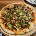 akiたんたん's cooksnap of when they made 簡単激旨！コンビーフと舞茸のピザ.