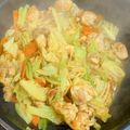 りりしゅんママ☆'s cooksnap of when they made 鶏ももとキャベツの和風カレー炒め(^^).