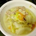 いちごスロータクシー's cooksnap of when they made 白菜とひき肉の生姜スープ.