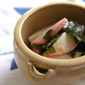 ピンクのたまご's cooksnap of when they made ワカメとかまぼこの酢味噌和え☆.