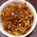 楽嬉喜's cooksnap of when they made 簡単・時短！豚コマハヤシライスソース風.