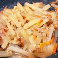 ★もぐさ★'s cooksnap of when they made 簡単☆ヤーコンとツナのカレー粉炒め.