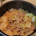 ﾑｯｿ！'s cooksnap of when they made 豚肉と白菜のすき煮.
