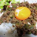 tekkokko☆'s cooksnap of when they made 簡単☆挽き肉とピーマンのカレーそぼろ丼.