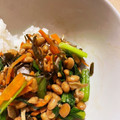あたむ❤189's cooksnap of when they made 旬の野菜と納豆と塩昆布の和え物.