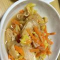 ゆず:P's cooksnap of when they made ■たっぷり白菜と油揚げの煮物■.